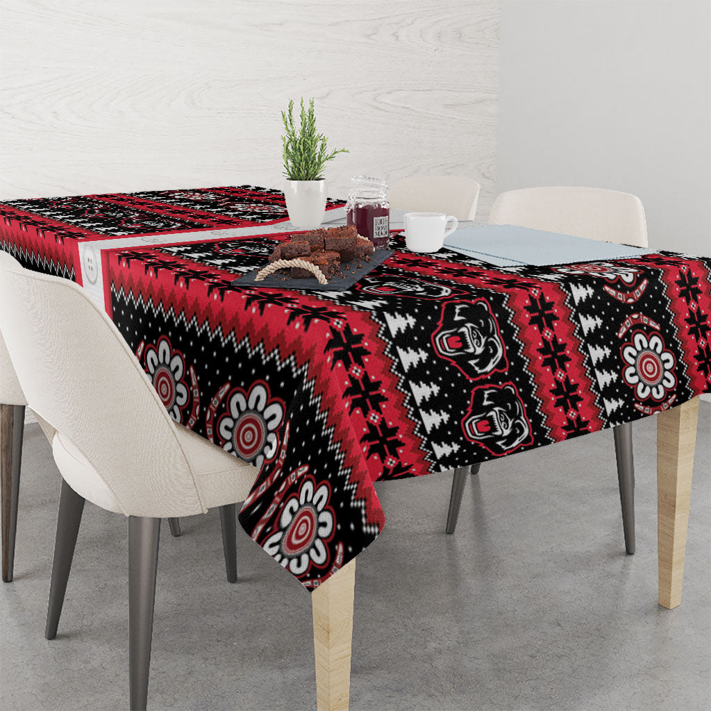 Perth Bears Rugby Christmas Tablecloth Aboriginal Seamless Cardigan Inspired