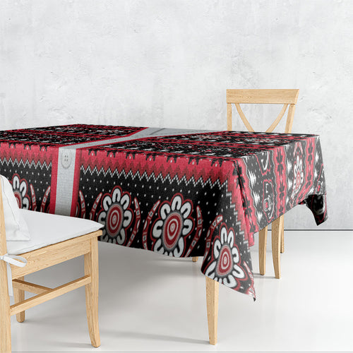 Perth Bears Rugby Christmas Tablecloth Aboriginal Seamless Cardigan Inspired