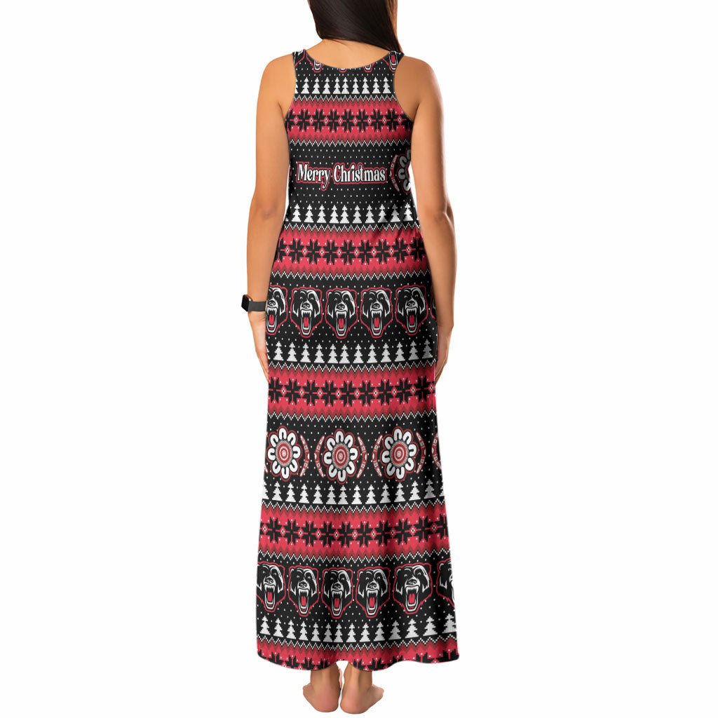 Perth Bears Rugby Christmas Tank Maxi Dress Aboriginal Seamless Cardigan Inspired