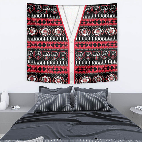 Perth Bears Rugby Christmas Tapestry Aboriginal Seamless Cardigan Inspired