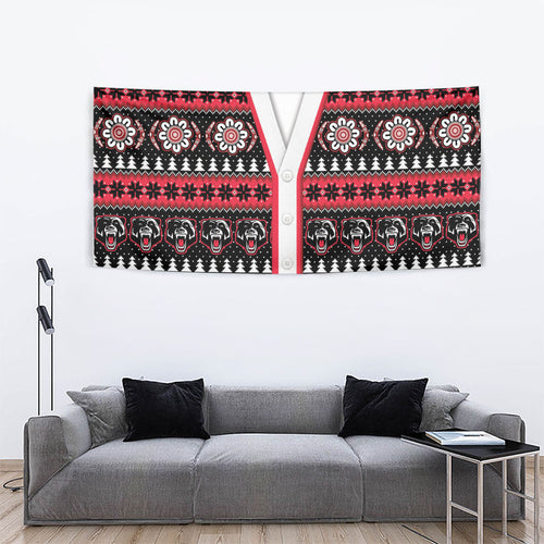 Perth Bears Rugby Christmas Tapestry Aboriginal Seamless Cardigan Inspired