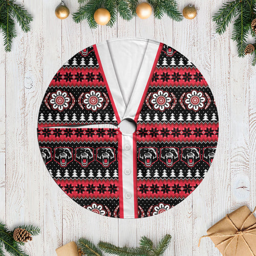 Perth Bears Rugby Christmas Tree Skirt Aboriginal Seamless Cardigan Inspired