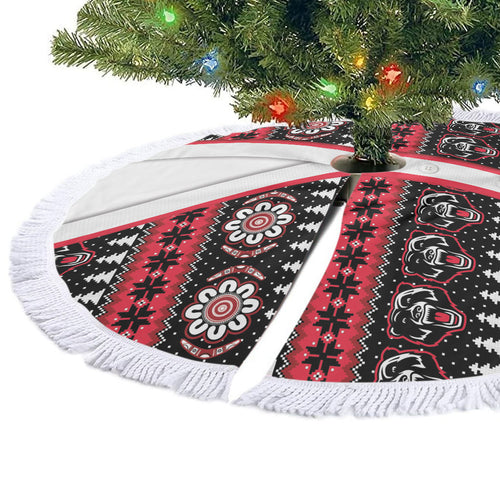 Perth Bears Rugby Christmas Tree Skirt Aboriginal Seamless Cardigan Inspired