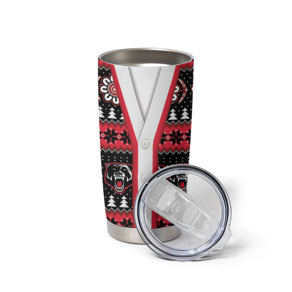 Perth Bears Rugby Christmas Tumbler Cup Aboriginal Seamless Cardigan Inspired