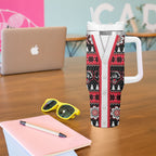 Perth Bears Rugby Christmas Tumbler With Handle Aboriginal Seamless Cardigan Inspired
