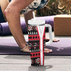 Perth Bears Rugby Christmas Tumbler With Handle Aboriginal Seamless Cardigan Inspired