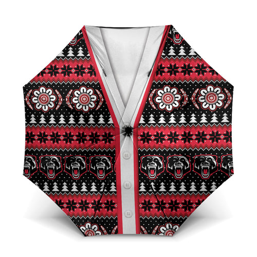 Perth Bears Rugby Christmas Umbrella Aboriginal Seamless Cardigan Inspired