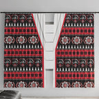 Perth Bears Rugby Christmas Window Curtain Aboriginal Seamless Cardigan Inspired