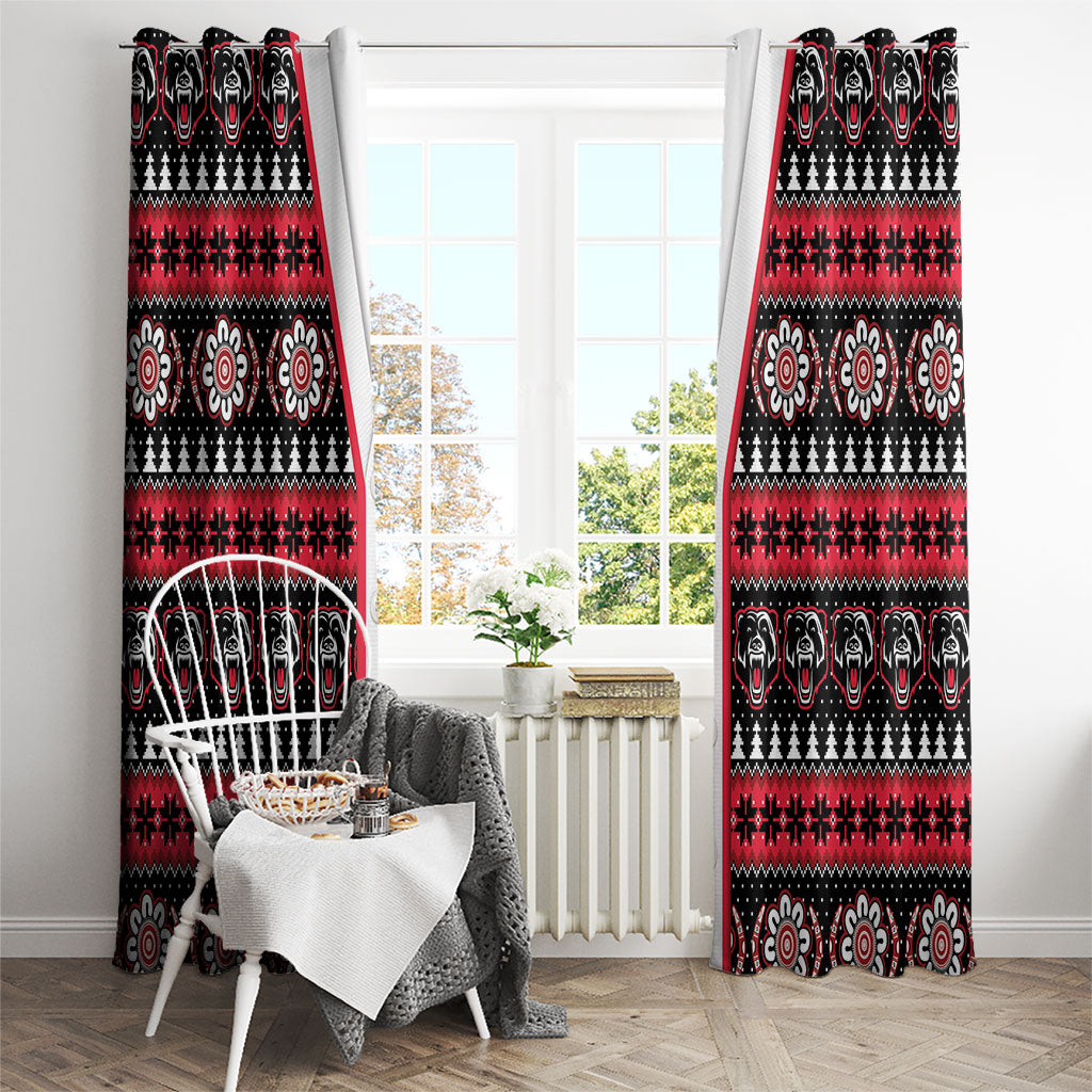 Perth Bears Rugby Christmas Window Curtain Aboriginal Seamless Cardigan Inspired