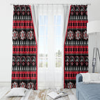 Perth Bears Rugby Christmas Window Curtain Aboriginal Seamless Cardigan Inspired