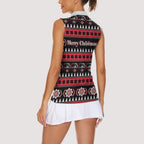 Perth Bears Rugby Christmas Women Sleeveless Polo Shirt Aboriginal Seamless Cardigan Inspired