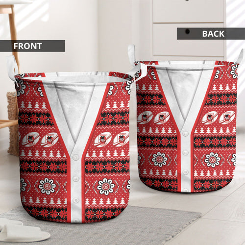 Dragons Rugby Christmas Laundry Basket Aboriginal Seamless Cardigan Inspired