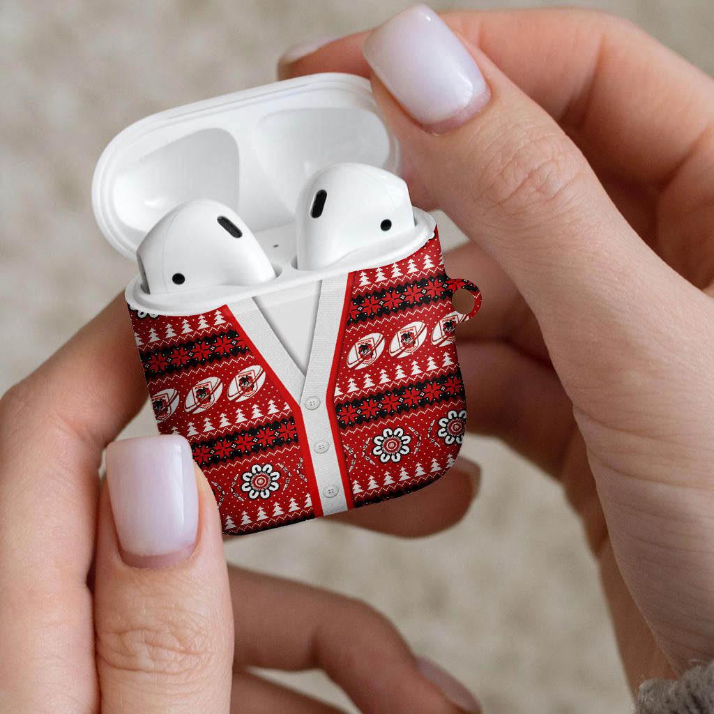 Dragons Rugby Christmas AirPods Case Aboriginal Seamless Cardigan Inspired