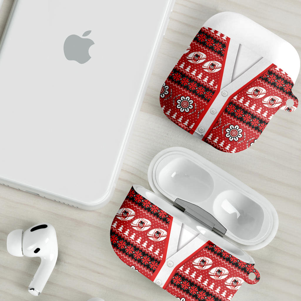 Dragons Rugby Christmas AirPods Case Aboriginal Seamless Cardigan Inspired