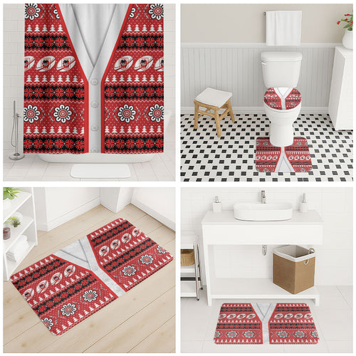 Dragons Rugby Christmas Bathroom Set Aboriginal Seamless Cardigan Inspired