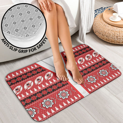 Dragons Rugby Christmas Bathroom Set Aboriginal Seamless Cardigan Inspired
