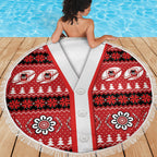 Dragons Rugby Christmas Beach Blanket Aboriginal Seamless Cardigan Inspired
