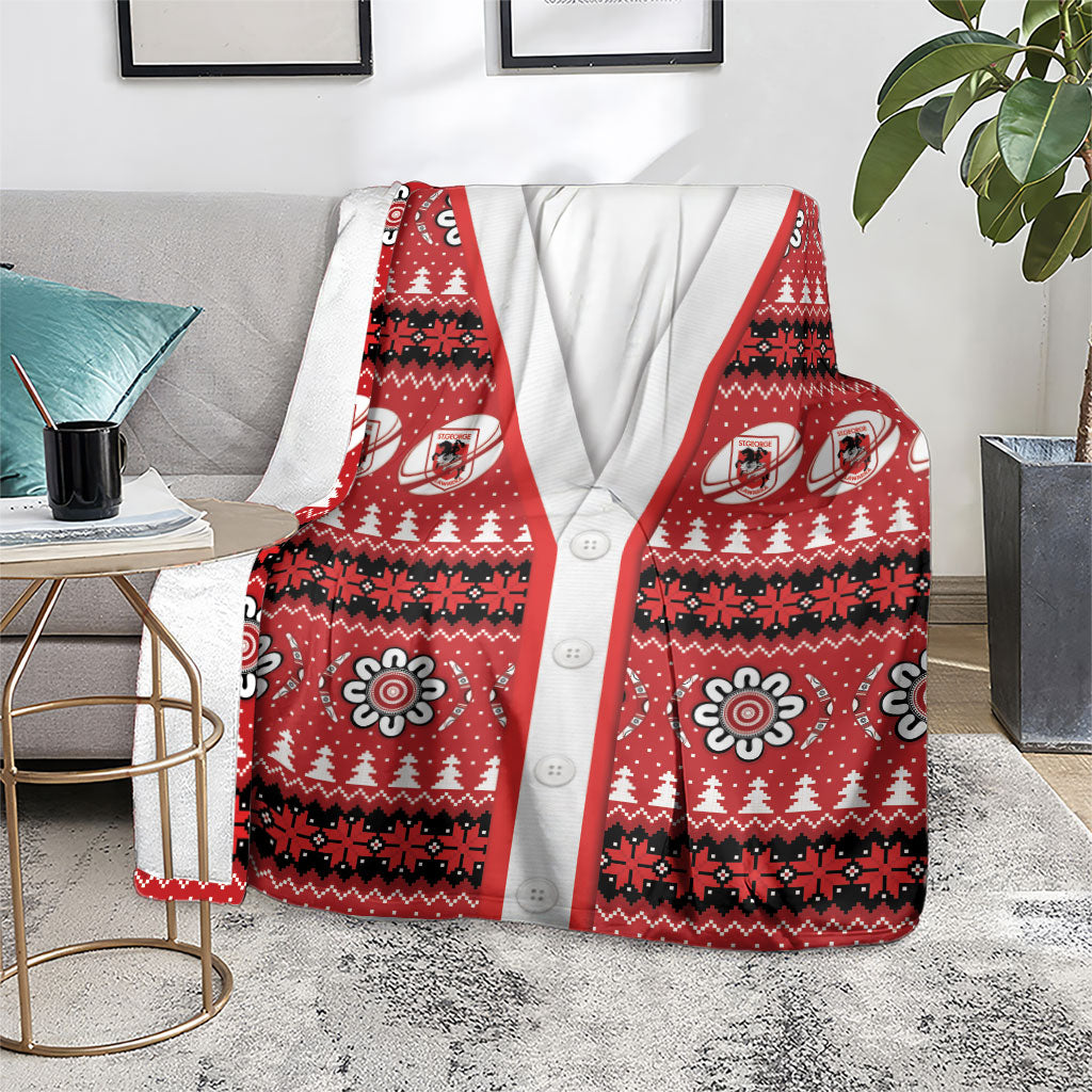 Dragons Rugby Christmas Blanket Aboriginal Seamless Cardigan Inspired