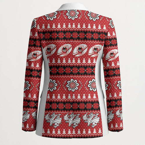 Dragons Rugby Christmas Blazer Aboriginal Seamless Cardigan Inspired