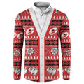 Dragons Rugby Christmas Button Sweatshirt Aboriginal Seamless Cardigan Inspired