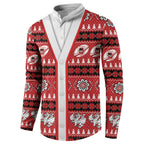 Dragons Rugby Christmas Button Sweatshirt Aboriginal Seamless Cardigan Inspired