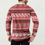 Dragons Rugby Christmas Button Sweatshirt Aboriginal Seamless Cardigan Inspired