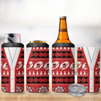 Dragons Rugby Christmas 4 in 1 Can Cooler Tumbler Aboriginal Seamless Cardigan Inspired