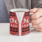Dragons Rugby Christmas Ceramic Mug Aboriginal Seamless Cardigan Inspired