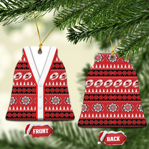 Dragons Rugby Christmas Ceramic Ornament Aboriginal Seamless Cardigan Inspired