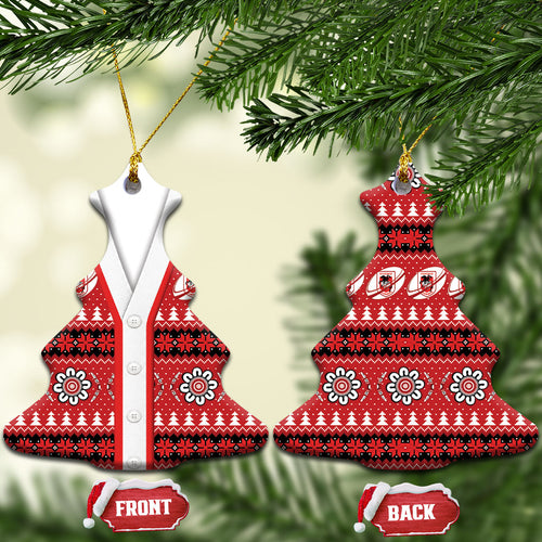 Dragons Rugby Christmas Ceramic Ornament Aboriginal Seamless Cardigan Inspired