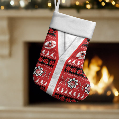 Dragons Rugby Christmas Stocking Aboriginal Seamless Cardigan Inspired
