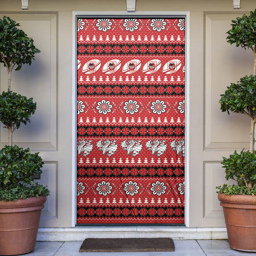 Dragons Rugby Christmas Door Cover Aboriginal Seamless Cardigan Inspired