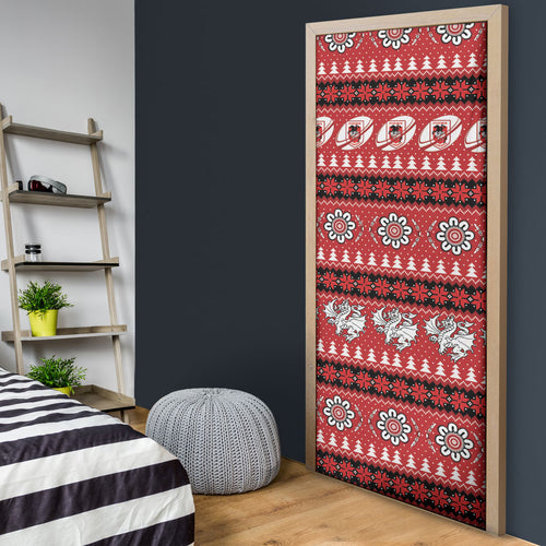 Dragons Rugby Christmas Door Cover Aboriginal Seamless Cardigan Inspired