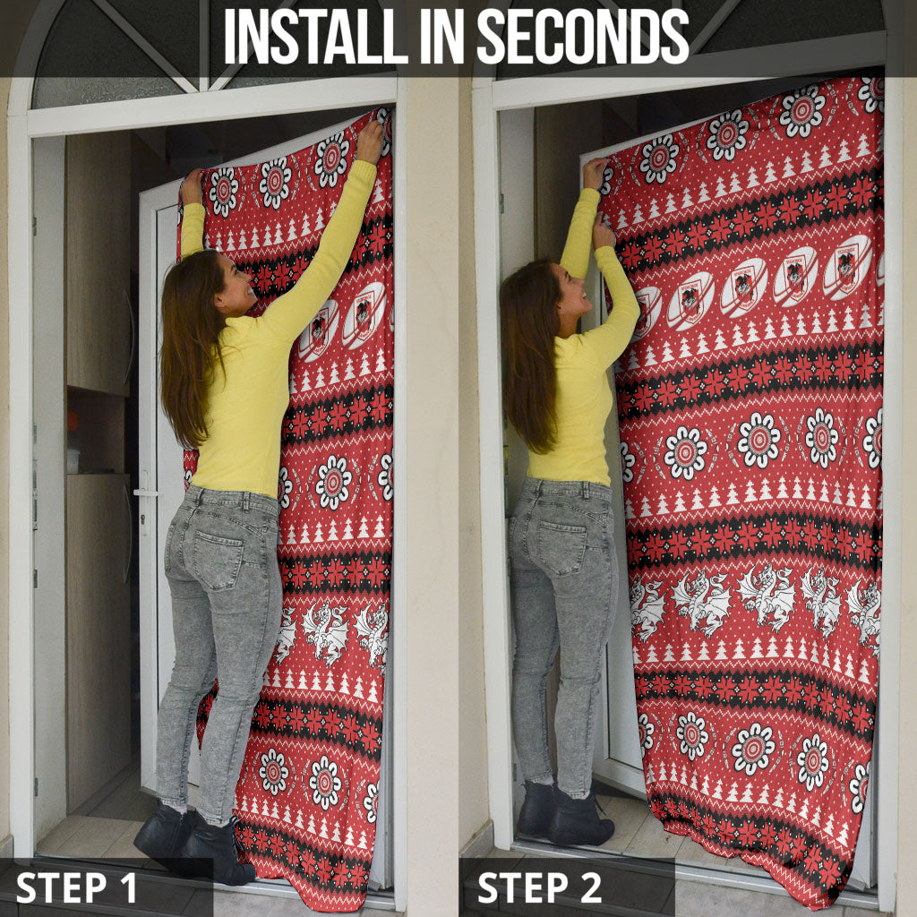 Dragons Rugby Christmas Door Cover Aboriginal Seamless Cardigan Inspired