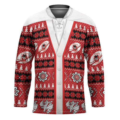 Dragons Rugby Christmas Hockey Jersey Aboriginal Seamless Cardigan Inspired