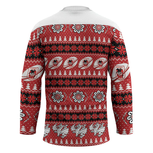 Dragons Rugby Christmas Hockey Jersey Aboriginal Seamless Cardigan Inspired