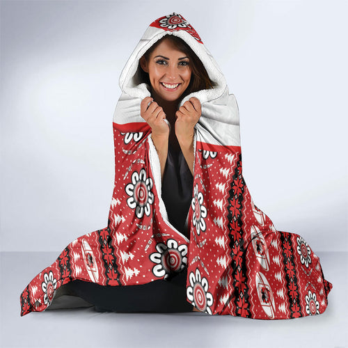 Dragons Rugby Christmas Hooded Blanket Aboriginal Seamless Cardigan Inspired
