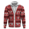Dragons Rugby Christmas Hoodie Aboriginal Seamless Cardigan Inspired