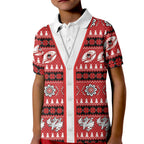 Dragons Rugby Christmas Kid Polo Shirt Aboriginal Seamless Cardigan Inspired