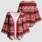Dragons Rugby Christmas Kimono Sleeve Blouse Aboriginal Seamless Cardigan Inspired