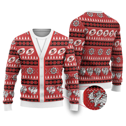 Dragons Rugby Christmas Ugly Christmas Sweater Aboriginal Seamless Cardigan Inspired