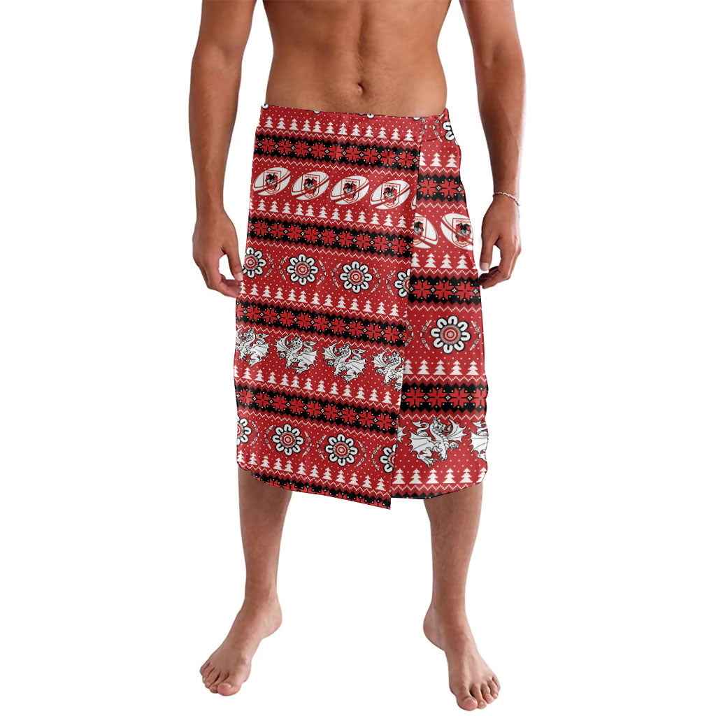 Dragons Rugby Christmas Lavalava Aboriginal Seamless Cardigan Inspired