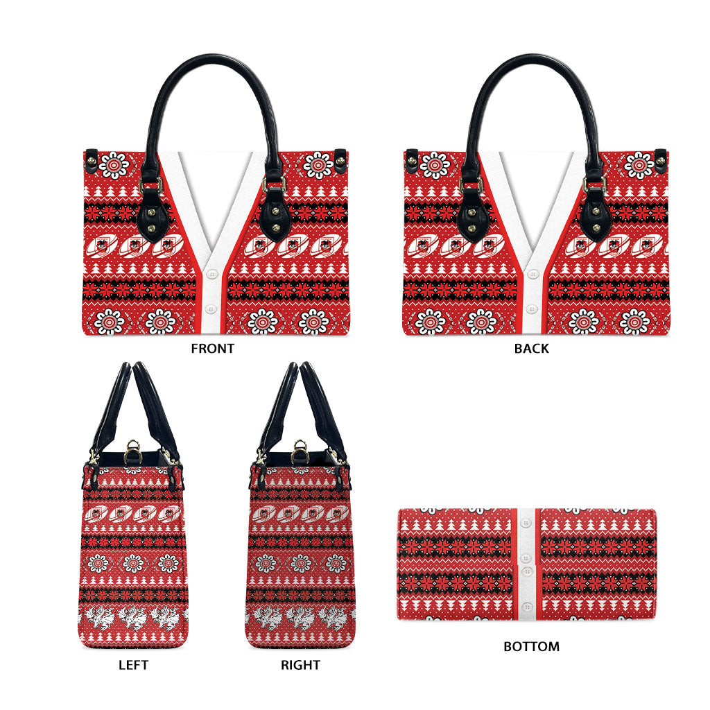 Dragons Rugby Christmas Leather Bag Aboriginal Seamless Cardigan Inspired