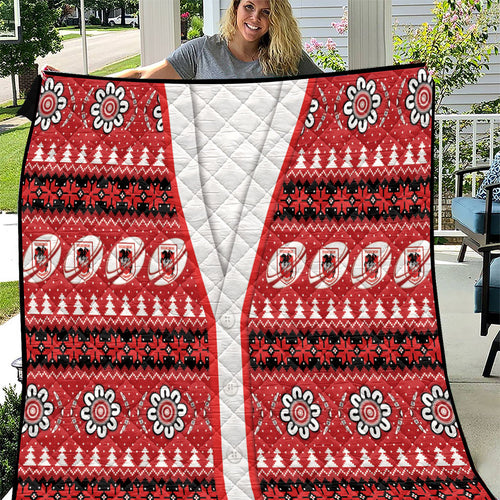 Dragons Rugby Christmas Quilt Aboriginal Seamless Cardigan Inspired