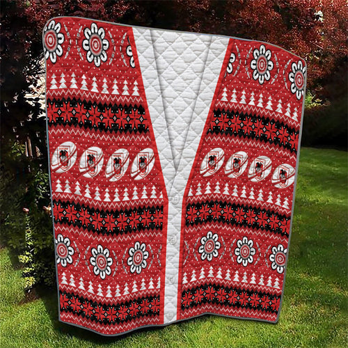 Dragons Rugby Christmas Quilt Aboriginal Seamless Cardigan Inspired