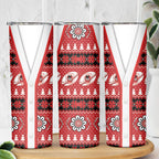 Dragons Rugby Christmas Skinny Tumbler Aboriginal Seamless Cardigan Inspired