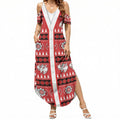 Dragons Rugby Christmas Summer Maxi Dress Aboriginal Seamless Cardigan Inspired