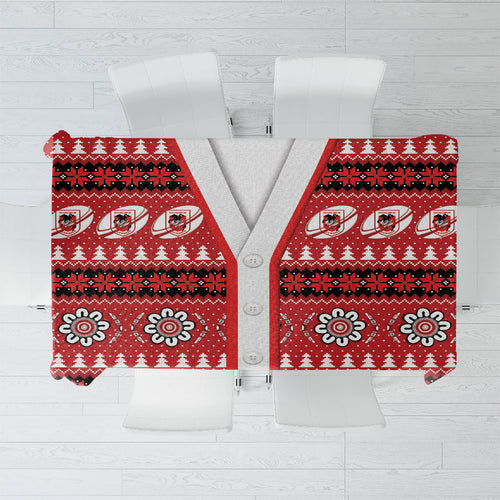 Dragons Rugby Christmas Tablecloth Aboriginal Seamless Cardigan Inspired