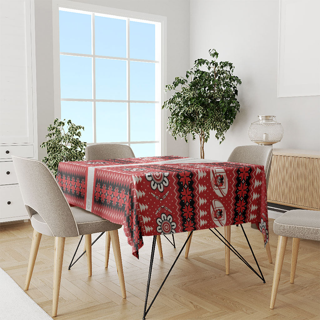 Dragons Rugby Christmas Tablecloth Aboriginal Seamless Cardigan Inspired