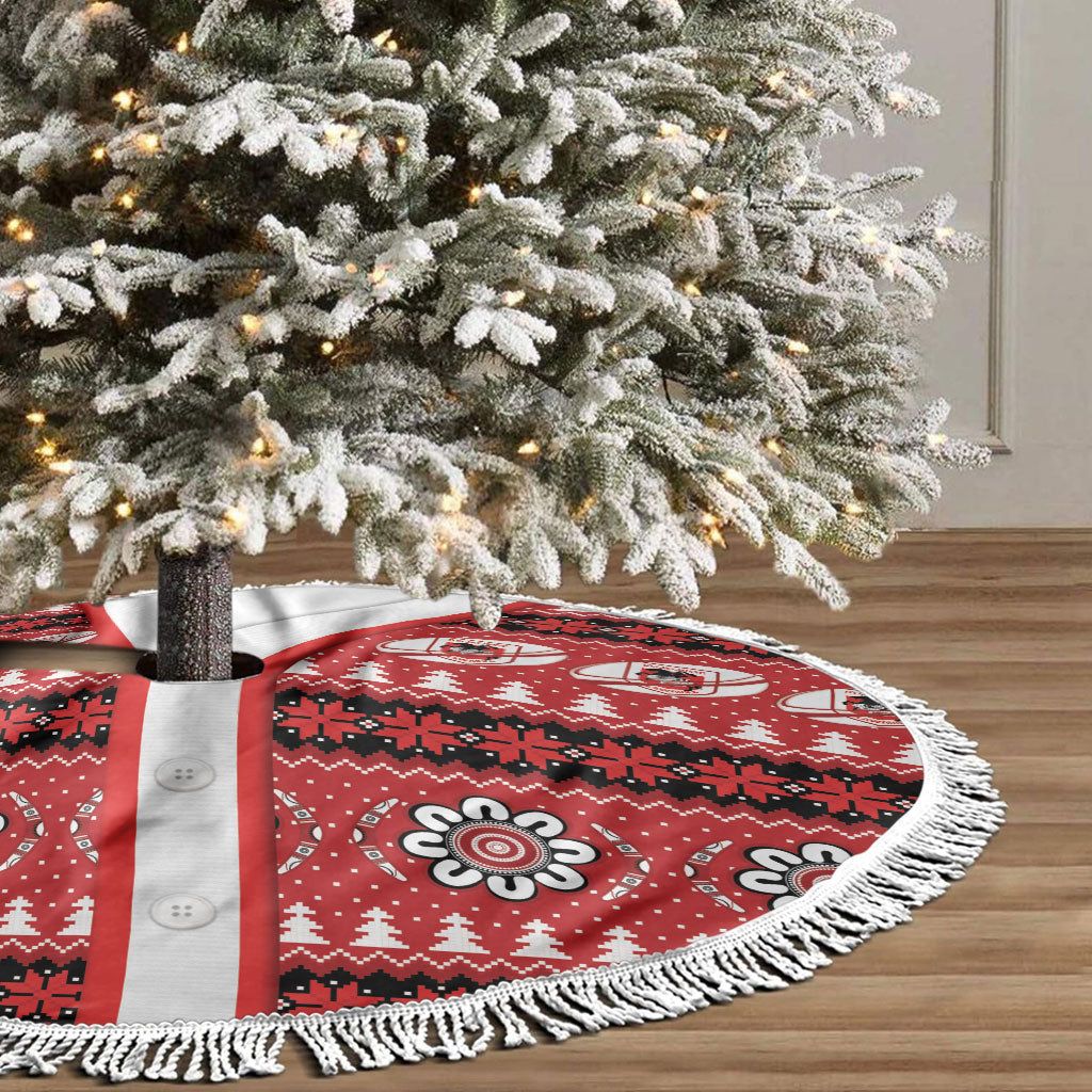 Dragons Rugby Christmas Tree Skirt Aboriginal Seamless Cardigan Inspired